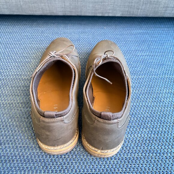 seven91 Brown Plain-Toe Derby Oxfords Casual Dress Shoes Men’s 11 - Pre-owned - Picture 4 of 14